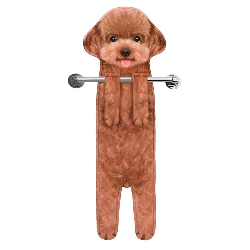 AGRIMONY Funny Dog Hand Towels for Kitchen Bathroom - Dog Mom Gifts for Women Dog Dad Gifts for Men- Mothers Fathers Days Valentines Housewarming Unique Gifts for Dog Lovers