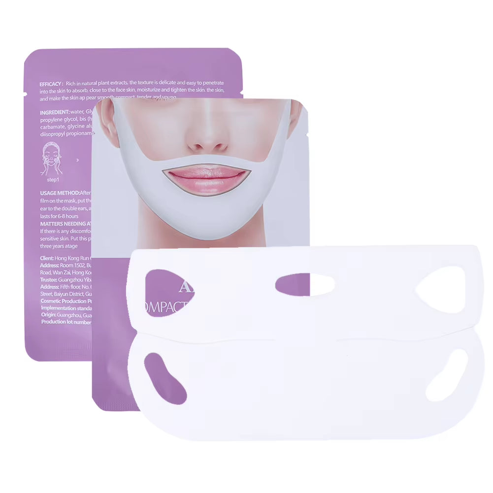 4D Double Chin V Shape Face Mask anti Puffy Face Lift Slimming Mask anti Aging Ear Tightening Double Chin Reducer for Skin Care
