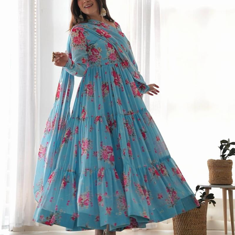 Anarkali 3 Pis Set - Women'S Fashion Accessories for Top Wear - Womenswear