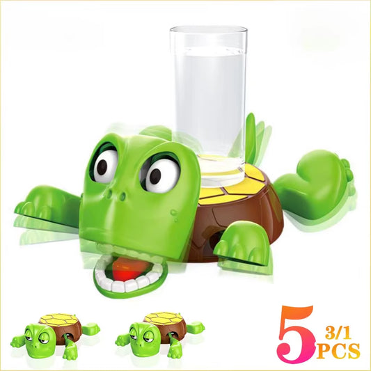 1-5PCS Funny Turtle Coaster with Pressing Eyes Plastic Desk Decor Perfect Gift for Teens & Adults Mixed Colors Turtle Decor