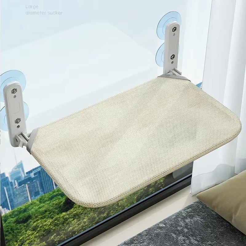 1 Pcs Foldable Cat Hammock Window Breathable Cloth Windowsill Cat Bed Capacity of 10KG Cat Litter Cat Accessories Cat Supplies