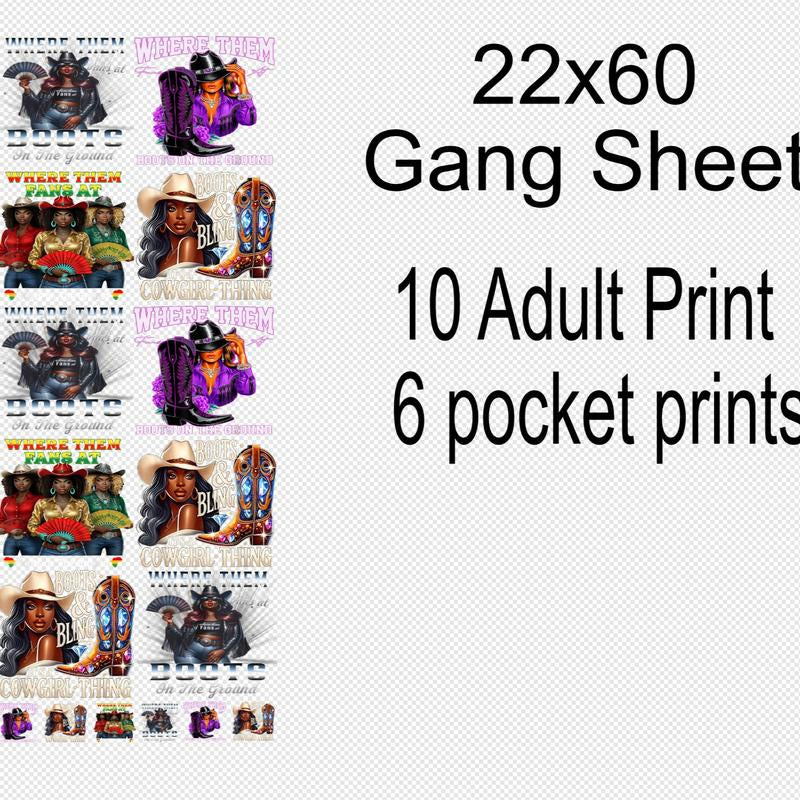 RODEO BOOTS DTF Transfers Grab Bag and Single Print