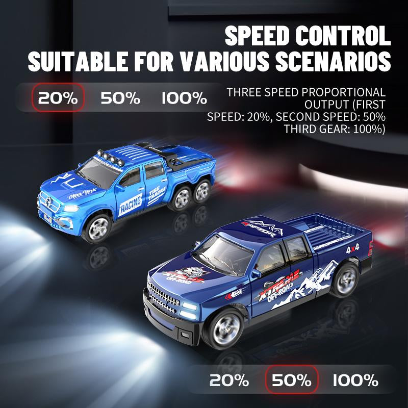 Hotfree 1/64 Mini RC Drift Car, Alloy Off-Road Truck with USB Rechargeable 2.4Ghz Remote Control, High-Speed Racing Toy for Kids Adults, Ideal for Indoor & Outdoor Fun, Perfect Birthday Gift for Boys