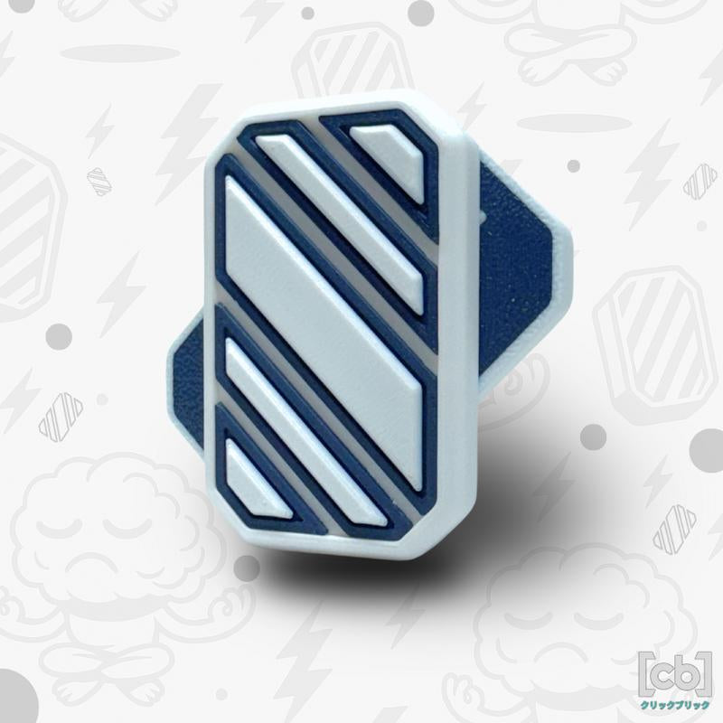Clickbricks Slant 3D Magnetic Fidget Slider - Sleek Portable Design, Ultra-Satisfying Clicks & Slides, Available in Various Color Combinations, BPA Free