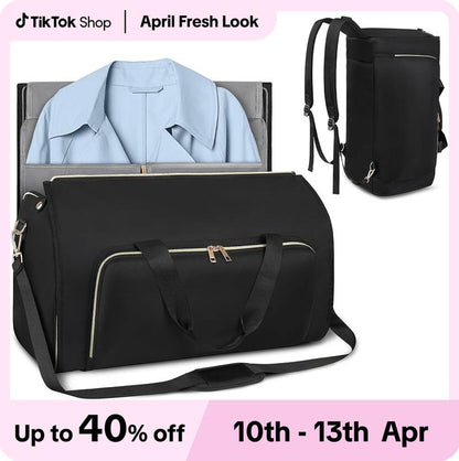 Lefame Travel Bag Carry On,Duffle Bag for Travel with Shoe Compartment,Personal Item Travel Bags for Woman Man Organizer for Luggage Weekend Traveling