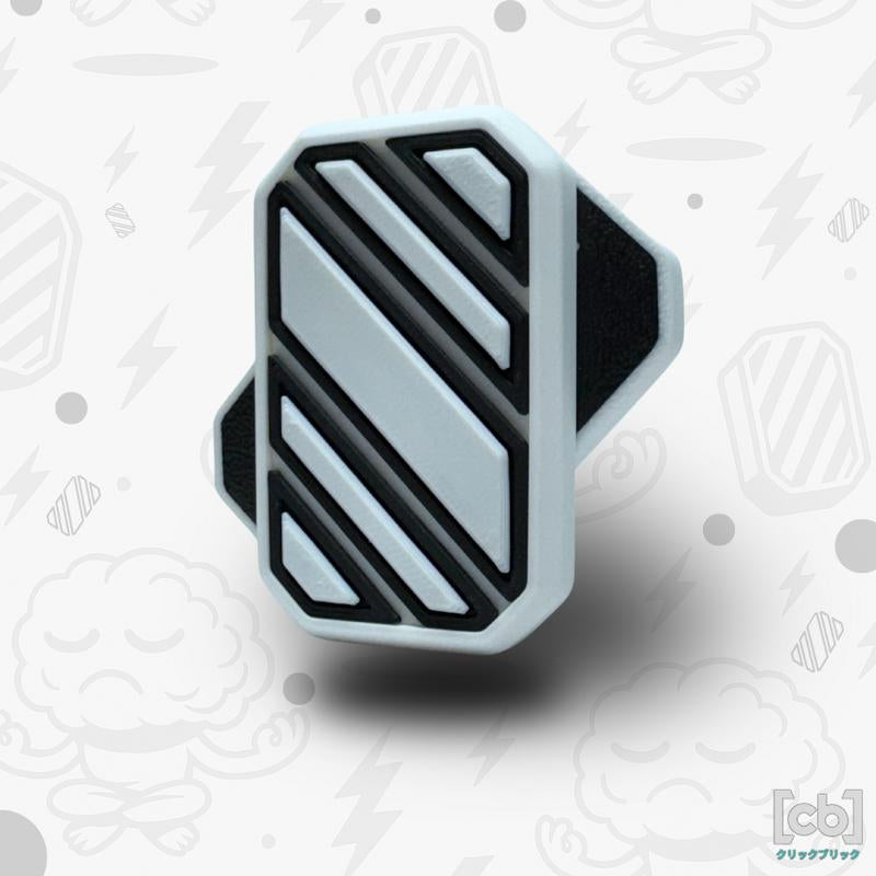 Clickbricks Slant 3D Magnetic Fidget Slider - Sleek Portable Design, Ultra-Satisfying Clicks & Slides, Available in Various Color Combinations, BPA Free