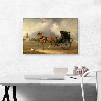 William Massey-Stanley Driving His Cabriolet in Hyde Park 1833