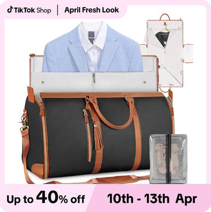 Lefame Travel Bag Carry On,Duffle Bag for Travel with Shoe Compartment,Personal Item Travel Bags for Woman Man Organizer for Luggage Weekend Traveling