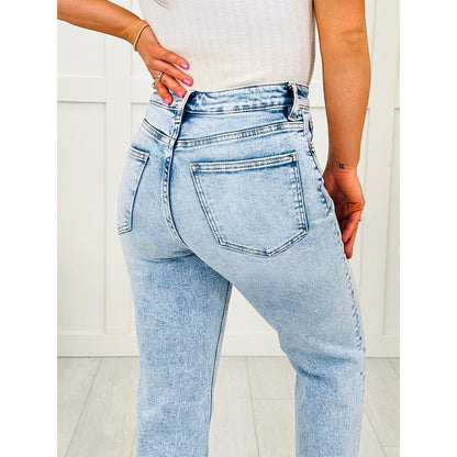 Can'T Crop the Feeling MOCO Exclusive Tummy Control Cropped Wide Leg Jeans