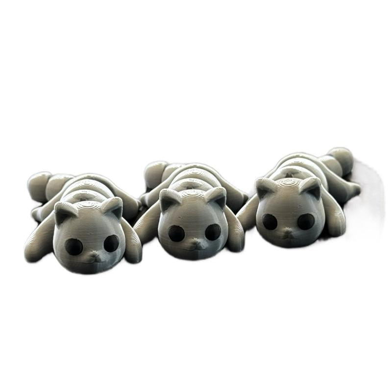 3D Printed Baby Cat Keychain - Adorable Accessory for Cat Lovers, Perfect Gift & Cute Keychain