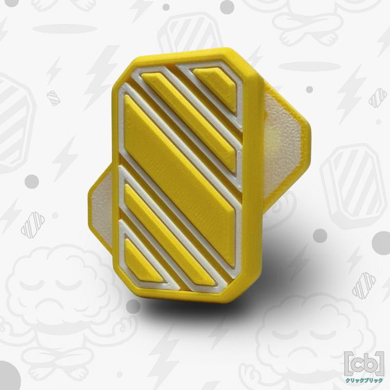 Clickbricks Slant 3D Magnetic Fidget Slider - Sleek Portable Design, Ultra-Satisfying Clicks & Slides, Available in Various Color Combinations, BPA Free