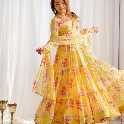 Anarkali 3 Pis Set - Women'S Fashion Accessories for Top Wear - Womenswear