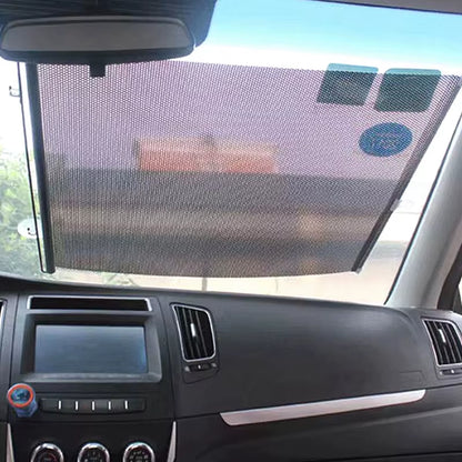 Retractable Sunshade Roller Curtain Car Sunshade Bedroom Kitchen Sun Protection Curtain Thermal Insulation Shutter Shade Curtain