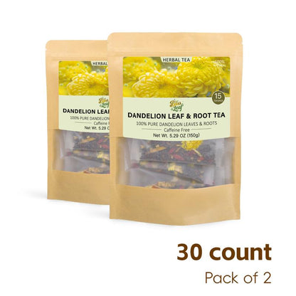 Dandelion Wolfberry Tea [LB] Dandelion Goji Berry Tea - 100% Natural - Dandelion Leaves & Roots | 150G per Pack | Caffeine Free