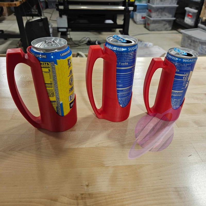 ENERGY DRINK CUP HOLDER with HANDLE 3 SIZES