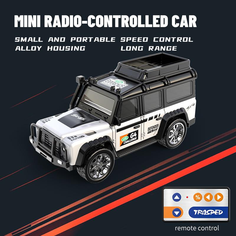 Hotfree 1/64 Mini RC Drift Car, Alloy Off-Road Truck with USB Rechargeable 2.4Ghz Remote Control, High-Speed Racing Toy for Kids Adults, Ideal for Indoor & Outdoor Fun, Perfect Birthday Gift for Boys