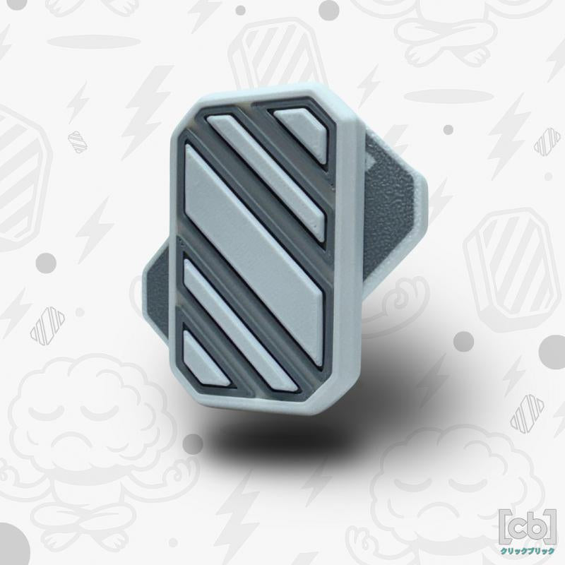 Clickbricks Slant 3D Magnetic Fidget Slider - Sleek Portable Design, Ultra-Satisfying Clicks & Slides, Available in Various Color Combinations, BPA Free