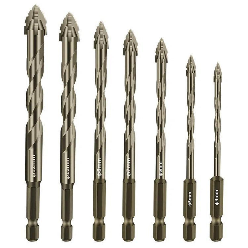 4-Pack New Upgraded Version Four-Edged Serrated Eccentric Dry Full Tileceramic Glass Marble Concretestainless Steel
