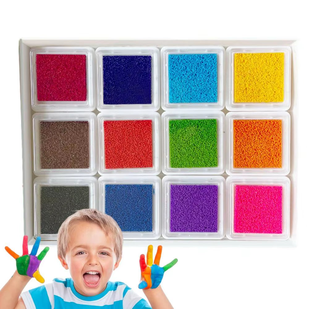 Safe Finger Paints DIY Finger Drawing Kit 24 Colors Funny Art Painting Crafts for Children Kids Boys Girls Birthday Gift