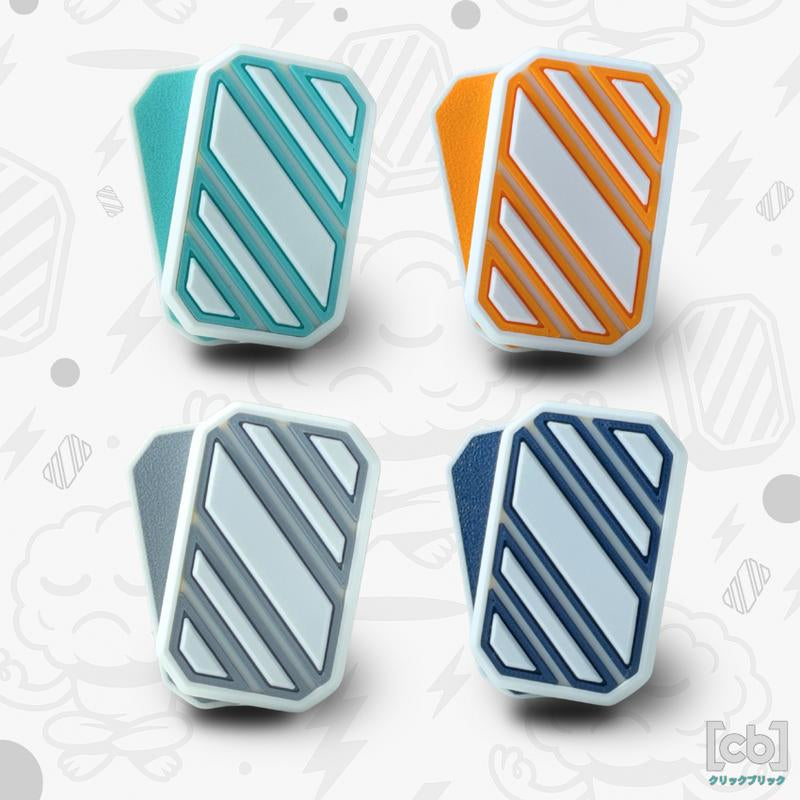 Clickbricks Slant 3D Magnetic Fidget Slider - Sleek Portable Design, Ultra-Satisfying Clicks & Slides, Available in Various Color Combinations, BPA Free