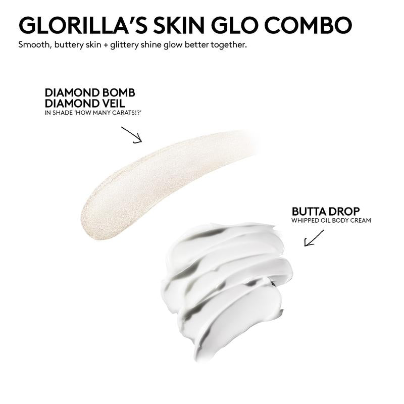Fenty Beauty Glorilla’S Skin Glo Combo: Diamond Bomb All-Over Diamond Veil + Butta Drop Whipped Oil Body Cream