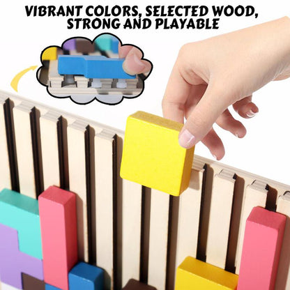 Wooden Stacking Puzzle Toy (1 Set), Educational Stacking Game, Montessori Children'S Educational Gift