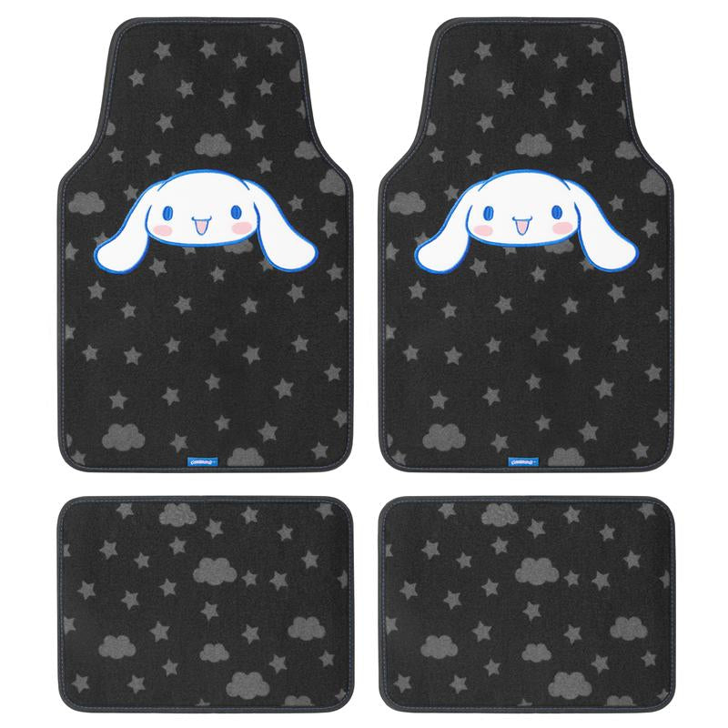 Hello Kitty & Friends Carpet Car Floor Mats, Front & Rear - Universal Fit