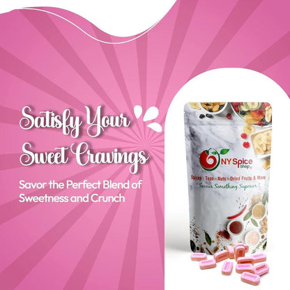 NY Spice Shop PEZ Strawberry Candy Unwrapped | Strawberry Flavor Mini Candies | Bulk Candy for Snacking & PEZ Dispenser Sweet Bonbon