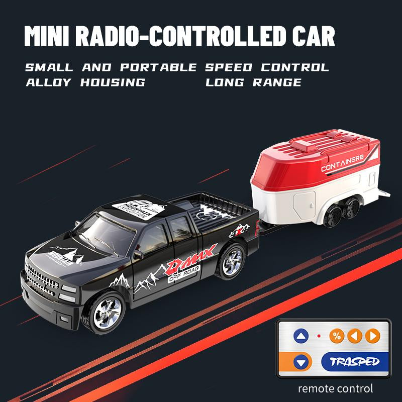 Hotfree 1/64 Mini RC Drift Car, Alloy Off-Road Truck with USB Rechargeable 2.4Ghz Remote Control, High-Speed Racing Toy for Kids Adults, Ideal for Indoor & Outdoor Fun, Perfect Birthday Gift for Boys