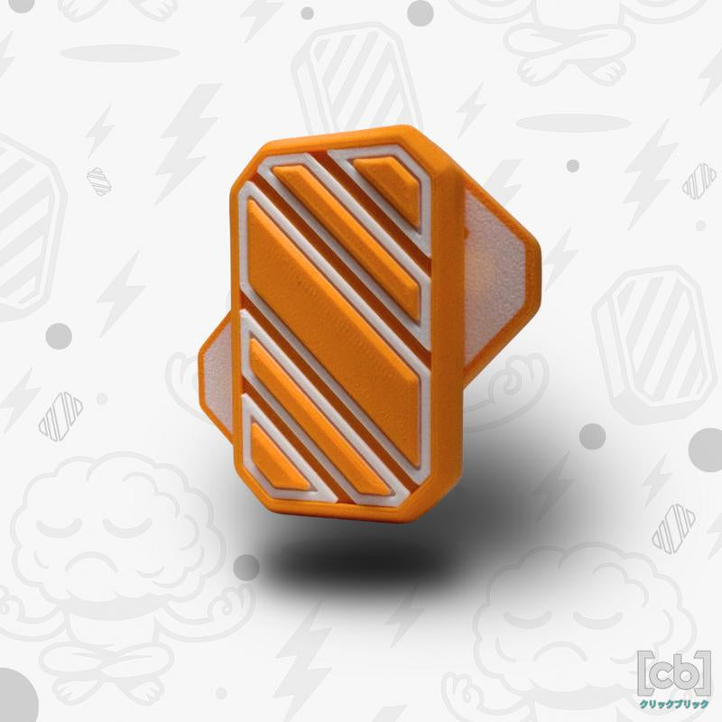 Clickbricks Slant 3D Magnetic Fidget Slider - Sleek Portable Design, Ultra-Satisfying Clicks & Slides, Available in Various Color Combinations, BPA Free