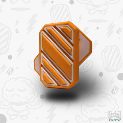 Clickbricks Slant 3D Magnetic Fidget Slider - Sleek Portable Design, Ultra-Satisfying Clicks & Slides, Available in Various Color Combinations, BPA Free