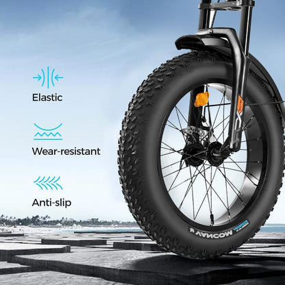 DRIFT.SLIDE 1500W Peak Power Electric Bike for Adults, 28 MPH 60 Miles Electric Moped Style Bike, 48V 20.8 Ah UL 2849 Removable Battery, 7 Speed 20" All Terrain Fat Tire Ebike (J1) Bicycle Light