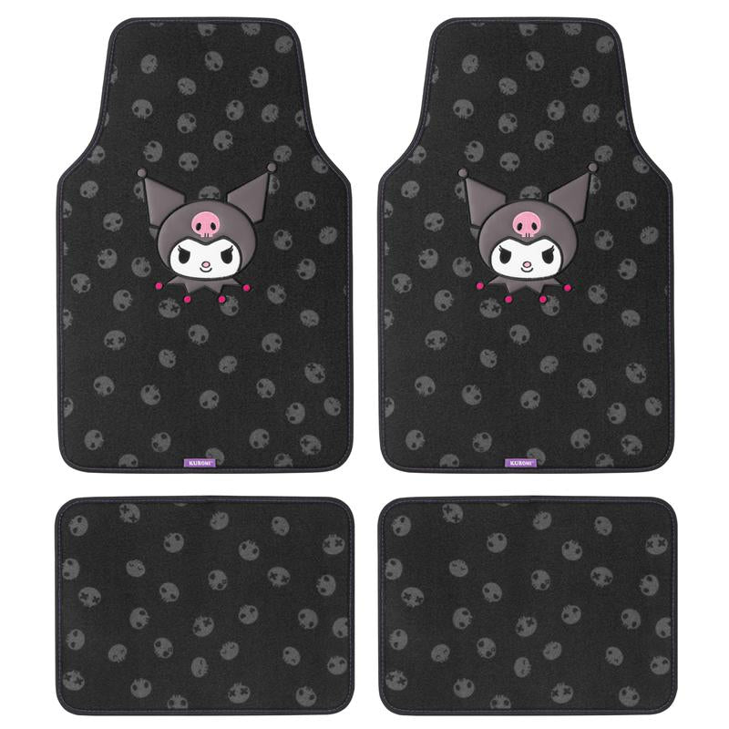Hello Kitty & Friends Carpet Car Floor Mats, Front & Rear - Universal Fit