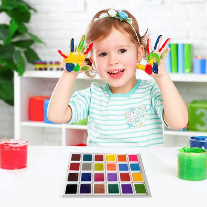 Safe Finger Paints DIY Finger Drawing Kit 24 Colors Funny Art Painting Crafts for Children Kids Boys Girls Birthday Gift