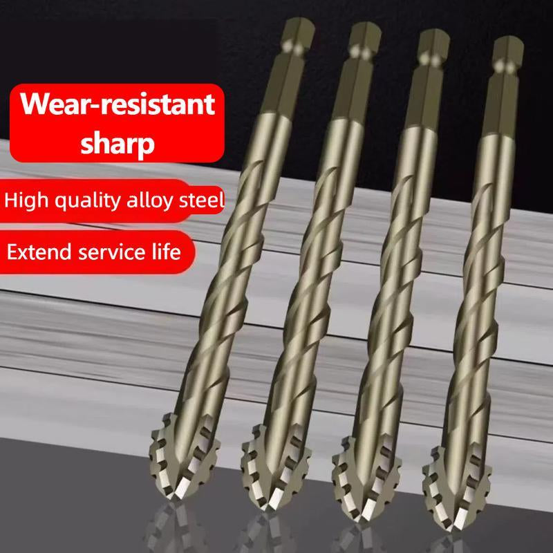 4-Pack New Upgraded Version Four-Edged Serrated Eccentric Dry Full Tileceramic Glass Marble Concretestainless Steel
