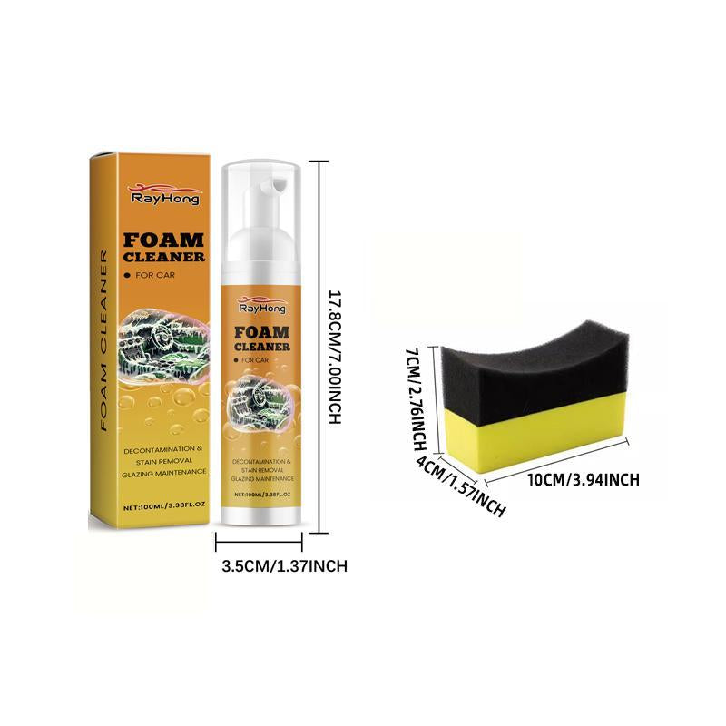 Car Interior Cleaning Kit, Multipurpose Foam Cleaner & Rust Remover & Interior Care Cleaner, Car Interior Cleaning Tool for Car Seat, Kitchen