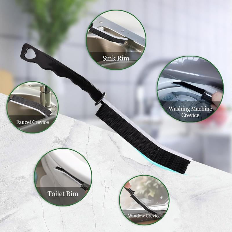 2 Pcs Crevice Cleaning Brush Hard Bristle Gap Brush for Bathroom Household Kitchen Tiles Window - Live Comfortable