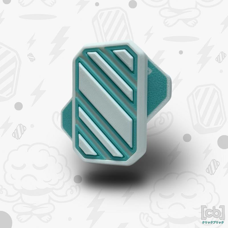 Clickbricks Slant 3D Magnetic Fidget Slider - Sleek Portable Design, Ultra-Satisfying Clicks & Slides, Available in Various Color Combinations, BPA Free
