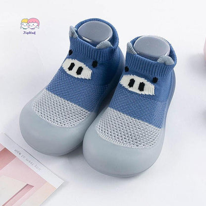 Baby Sock Shoes Toddler Cartoon Soft Rubber Sole Non Slip Indoor Floor Slipper for Infant First Walking Trainers Shoe