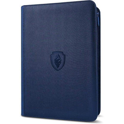 9-Pocket PU Cover Zipper Trading Card Collection Album - Sturdy 360 Side-Loading Binder for MTG, TCG, Sports Cards (Pink)