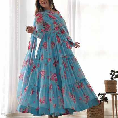 Anarkali 3 Pis Set - Women'S Fashion Accessories for Top Wear - Womenswear