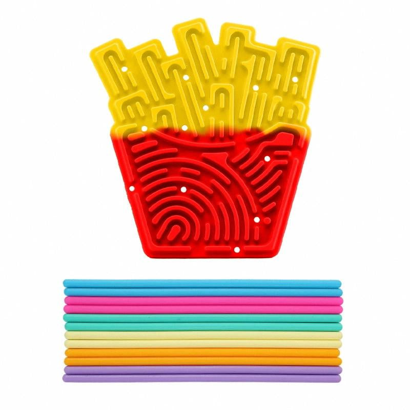 Slicone Sensory Activity Board Toy Fidget Toys for Stress Relief Best Gift Toy Travel Airplane Essentials Toys