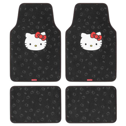 Hello Kitty & Friends Carpet Car Floor Mats, Front & Rear - Universal Fit