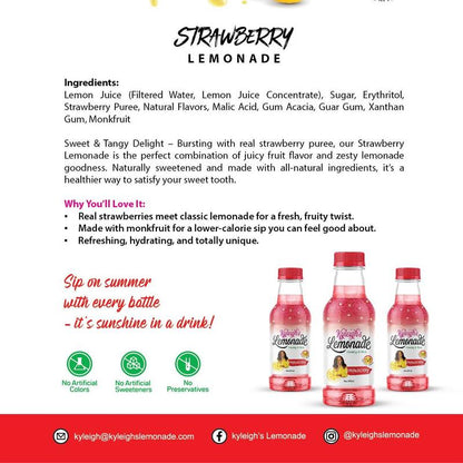 Kyleigh'S Strawberry Lemonade - Refreshing Drink with Strawberry Flavor and Lemon Juice
