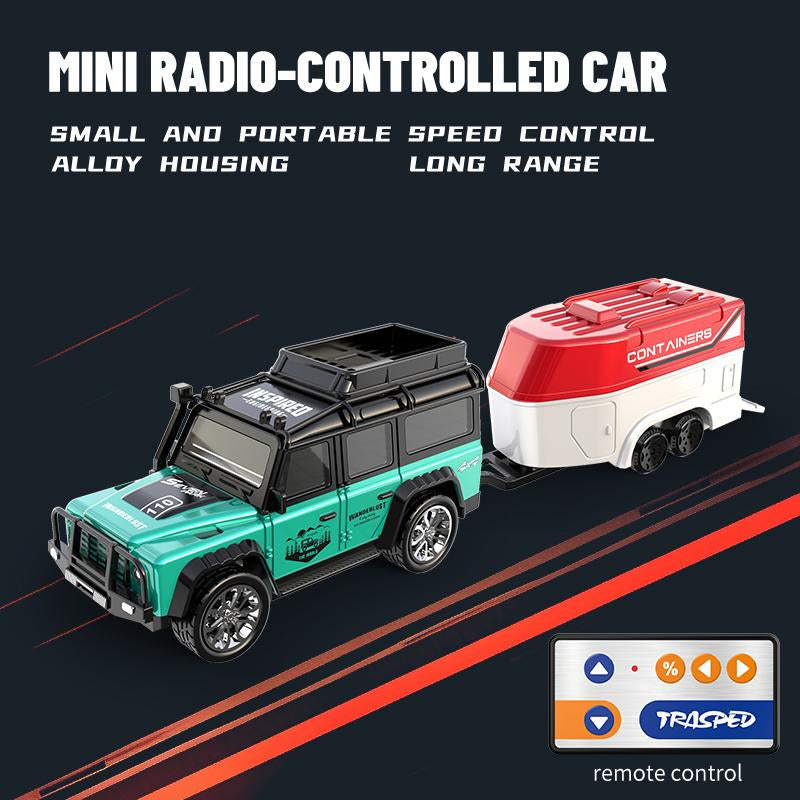 Hotfree 1/64 Mini RC Drift Car, Alloy Off-Road Truck with USB Rechargeable 2.4Ghz Remote Control, High-Speed Racing Toy for Kids Adults, Ideal for Indoor & Outdoor Fun, Perfect Birthday Gift for Boys
