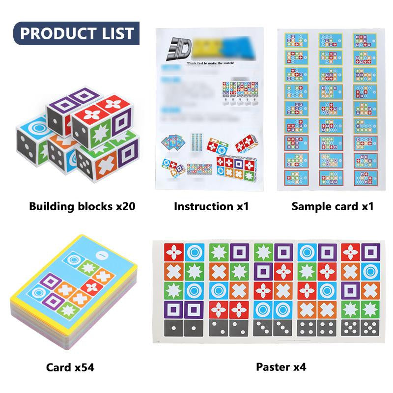 Match Madness Board Game, Dual Mode Visual Recognition Matching Board Game, Fast Paced Puzzle Game to Develop Problem Solving Skills, Fun Board Games for Adults and Family