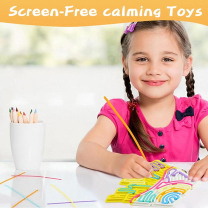 Slicone Sensory Activity Board Toy Fidget Toys for Stress Relief Best Gift Toy Travel Airplane Essentials Toys