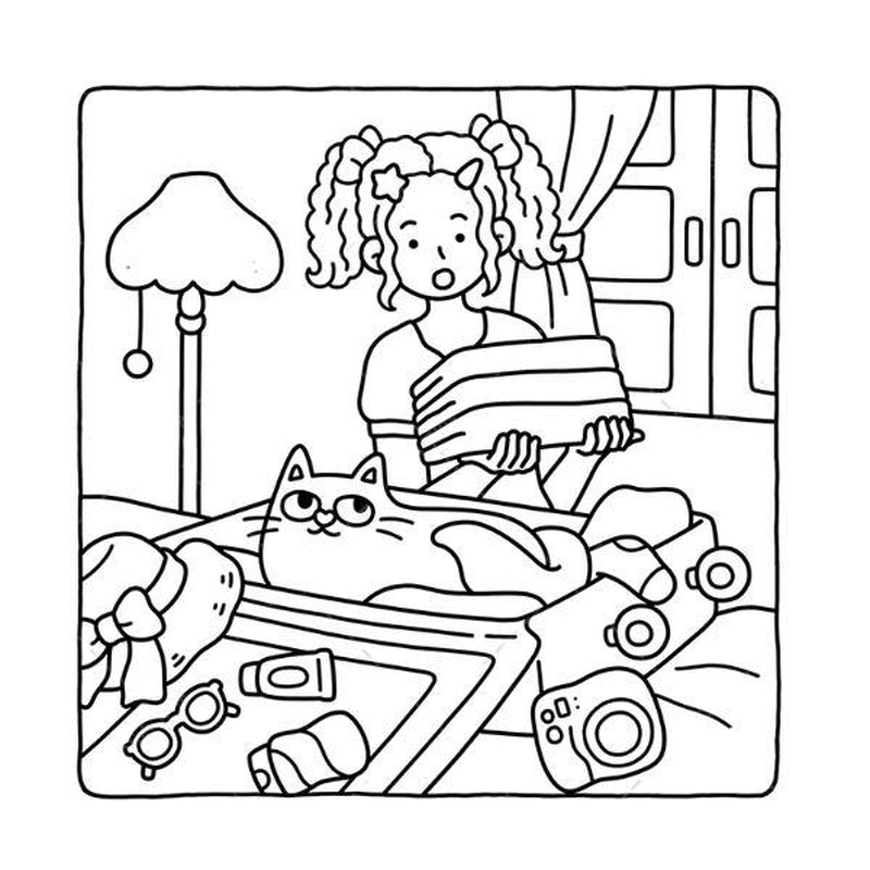 Mother Day Gift for Cat Lover Mom Cataholic Coloring Book for Adults & Teens