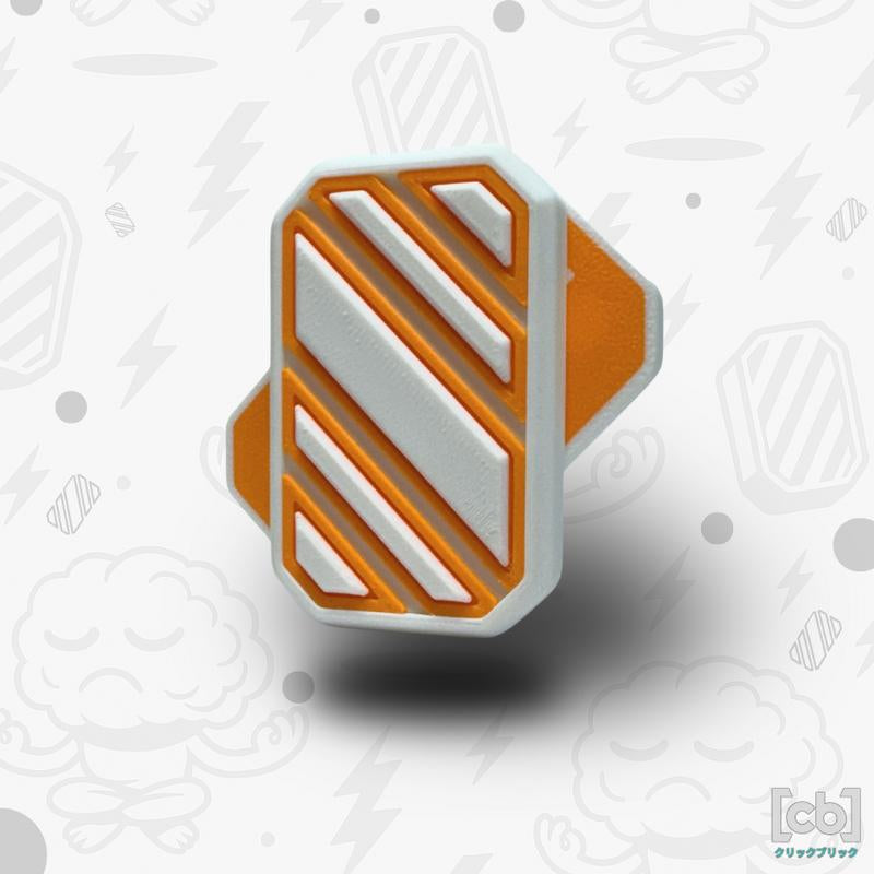 Clickbricks Slant 3D Magnetic Fidget Slider - Sleek Portable Design, Ultra-Satisfying Clicks & Slides, Available in Various Color Combinations, BPA Free