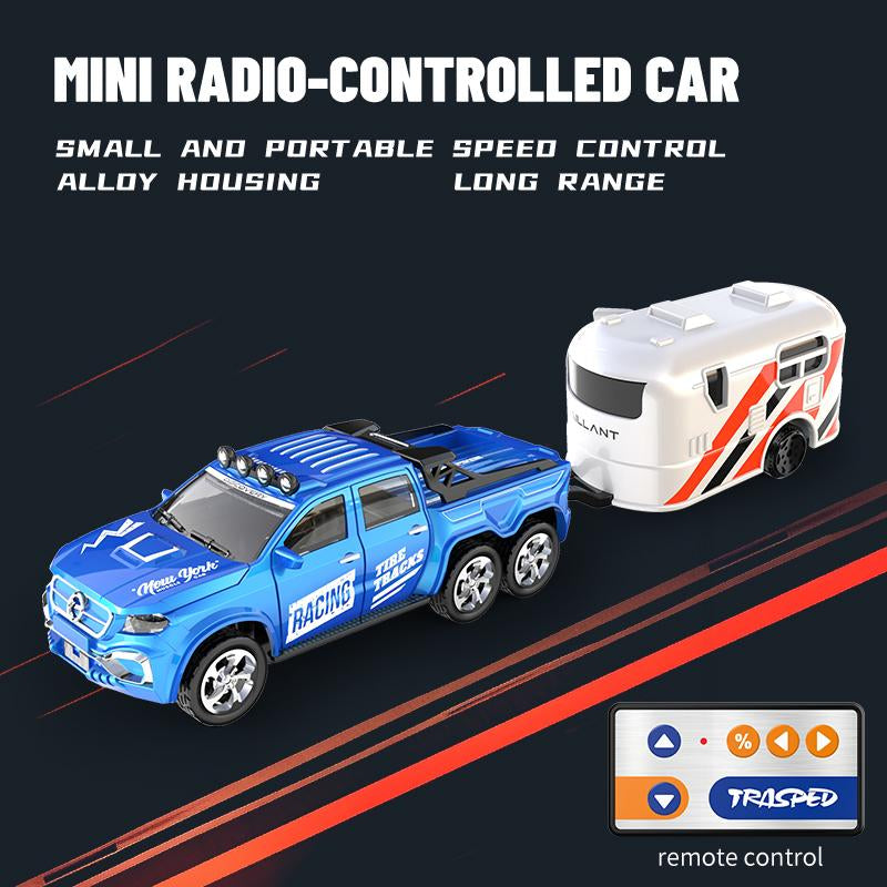 Hotfree 1/64 Mini RC Drift Car, Alloy Off-Road Truck with USB Rechargeable 2.4Ghz Remote Control, High-Speed Racing Toy for Kids Adults, Ideal for Indoor & Outdoor Fun, Perfect Birthday Gift for Boys